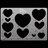 QuikArt 2Step Template - Hearts