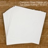 Ceramic Fiber Paper (4") for Glass Fusing - 12 pcs