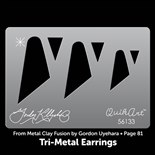 Gordon Uyehara Tri-Metal Earrings QuikArt Template