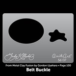 Gordon Uyehara Belt Buckle QuikArt Template