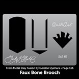 Gordon Uyehara Faux Bone Brooch QuikArt Template
