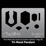 Gordon Uyehara Tri-Metal Pendant QuikArt Template