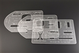 Pam East's QuikArt Template - Set of 3 Box Templates