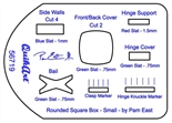 Pam East's QuikArt Template - Rounded Square Box Pendant – Small