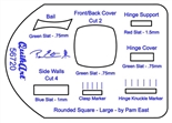 Pam East's QuikArt Template - Rounded Square Box Pendant – Large