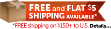 Free and Flat $5 Shipping Available*